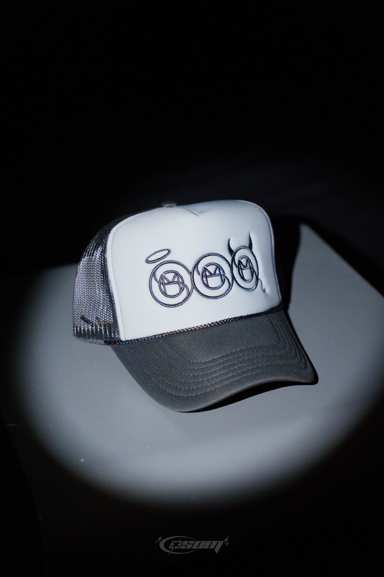 Gray "Sacred & Sinful" Trucker Hat