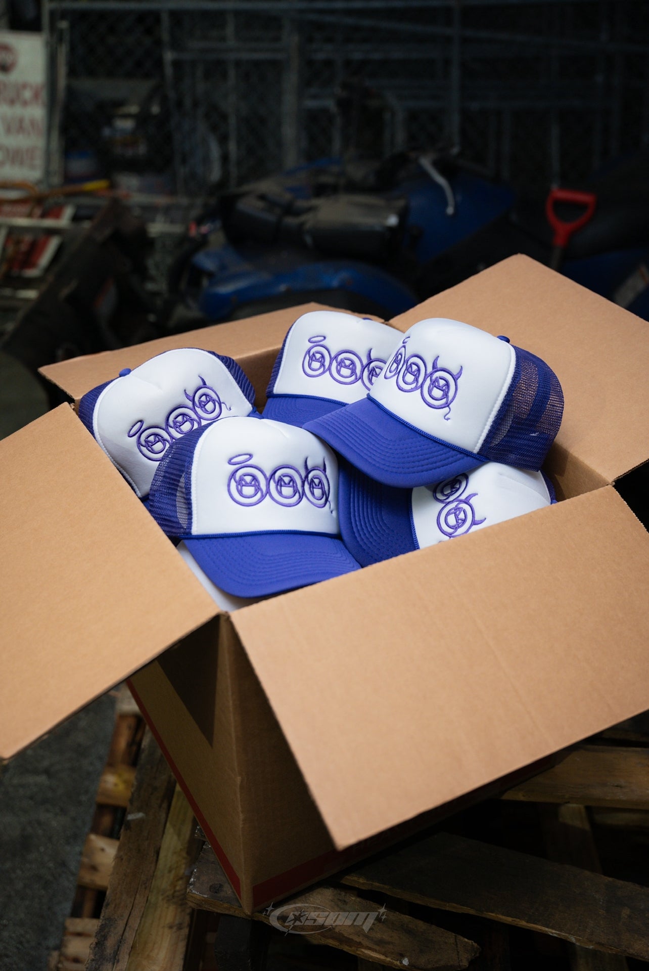 Purple "Sacred & Sinful" Trucker Hat