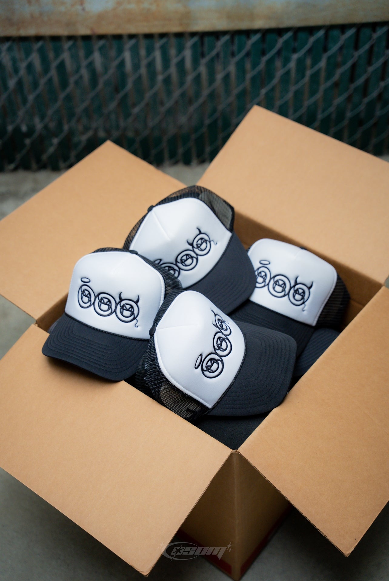 Black "Sacred & Sinful" Trucker Hat