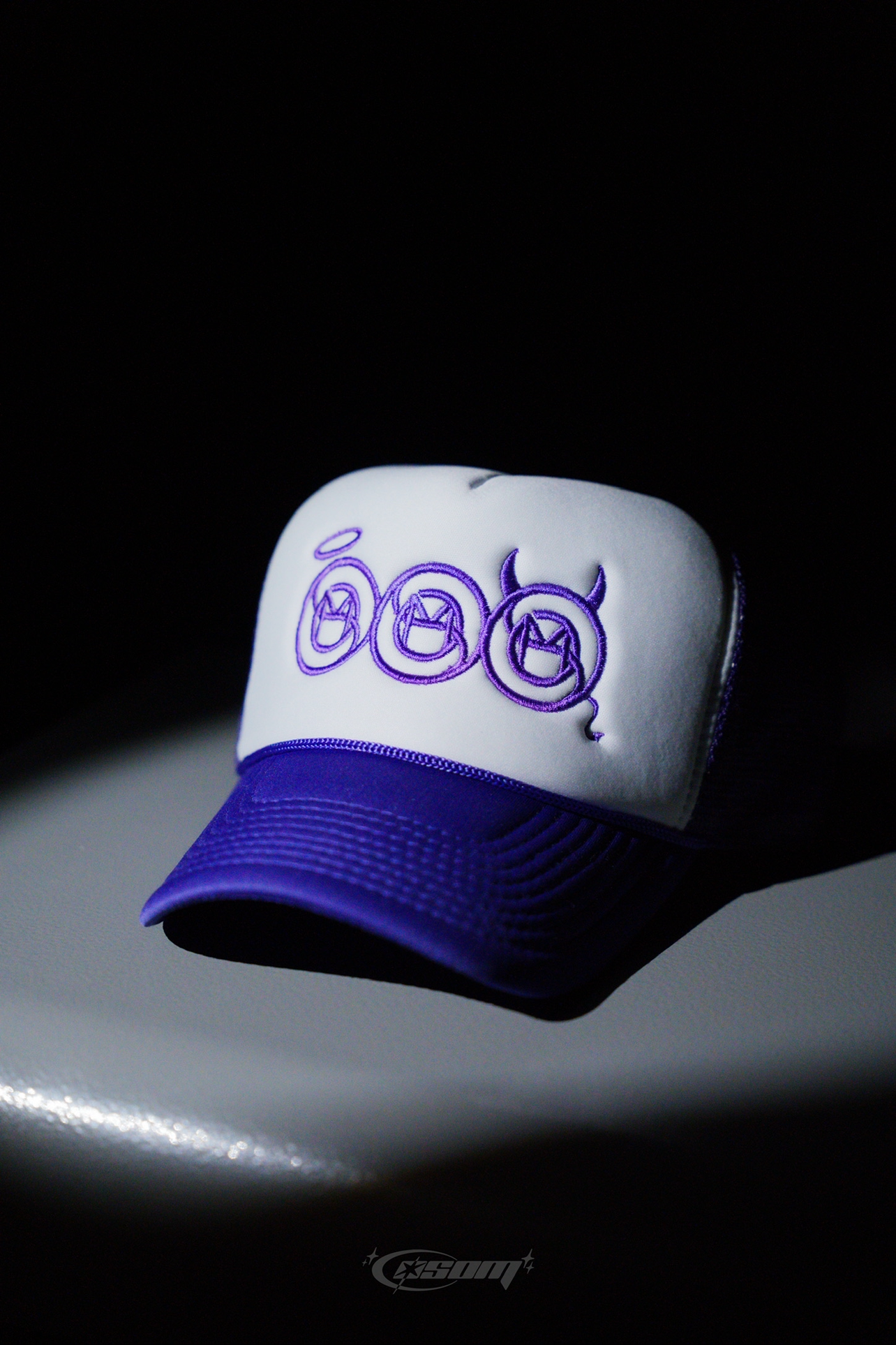 Purple "Sacred & Sinful" Trucker Hat