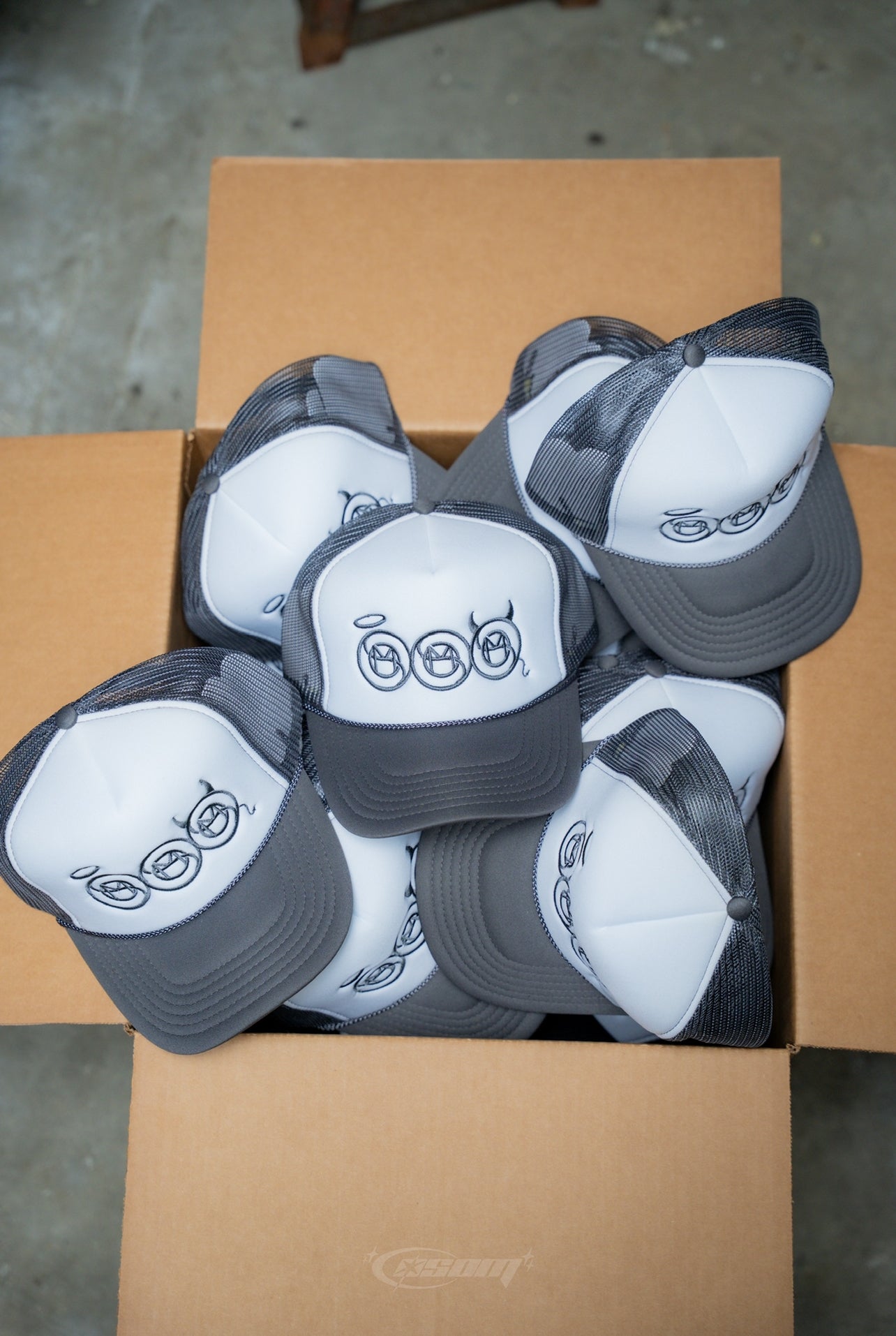 Gray "Sacred & Sinful" Trucker Hat