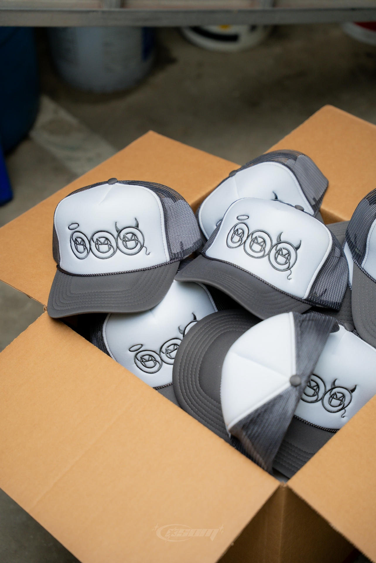 Gray "Sacred & Sinful" Trucker Hat
