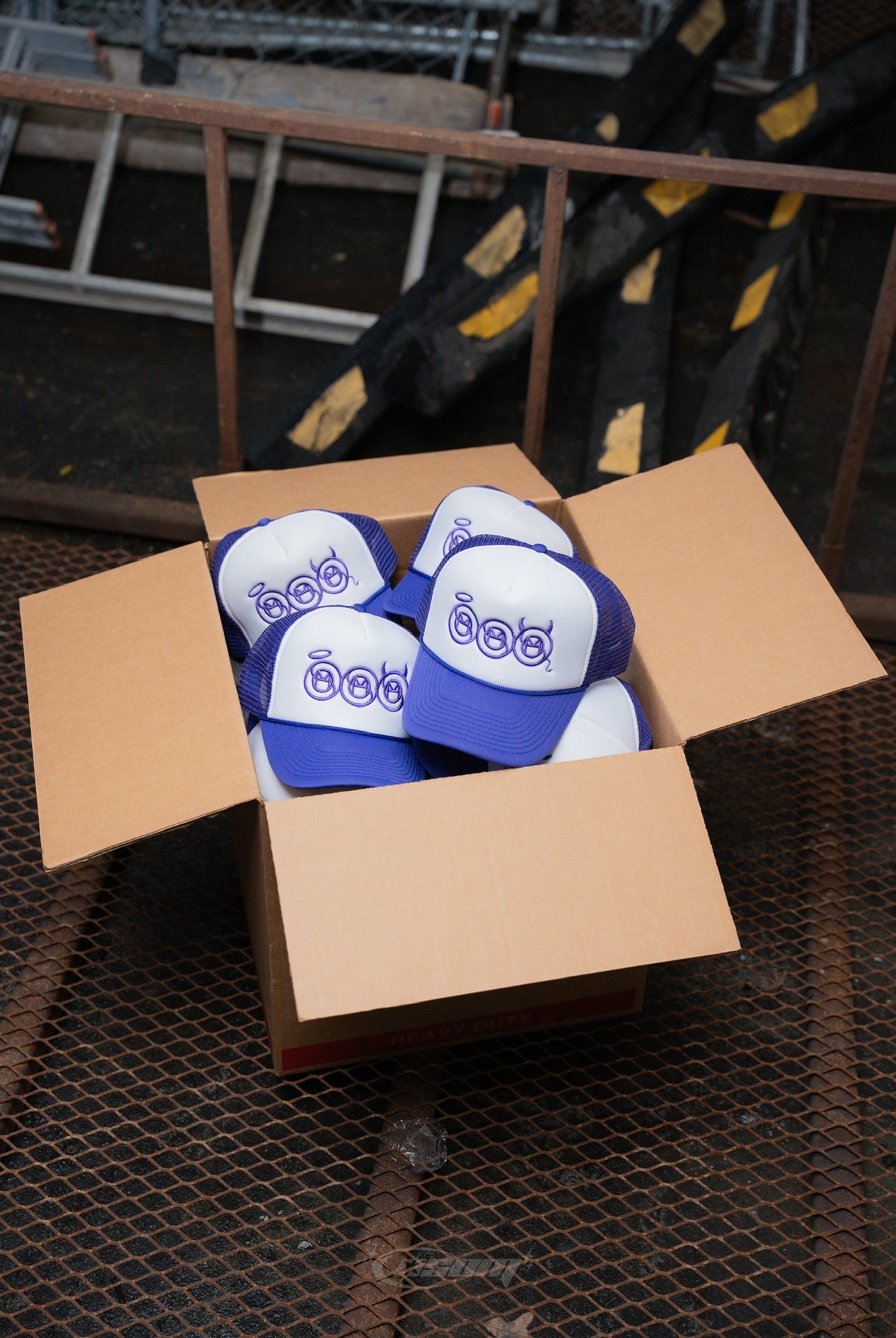 Purple "Sacred & Sinful" Trucker Hat