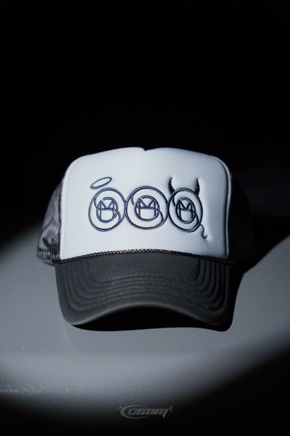 Gray "Sacred & Sinful" Trucker Hat