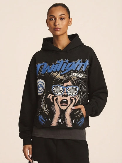 "Twilight Zone" Cropped Hoodie