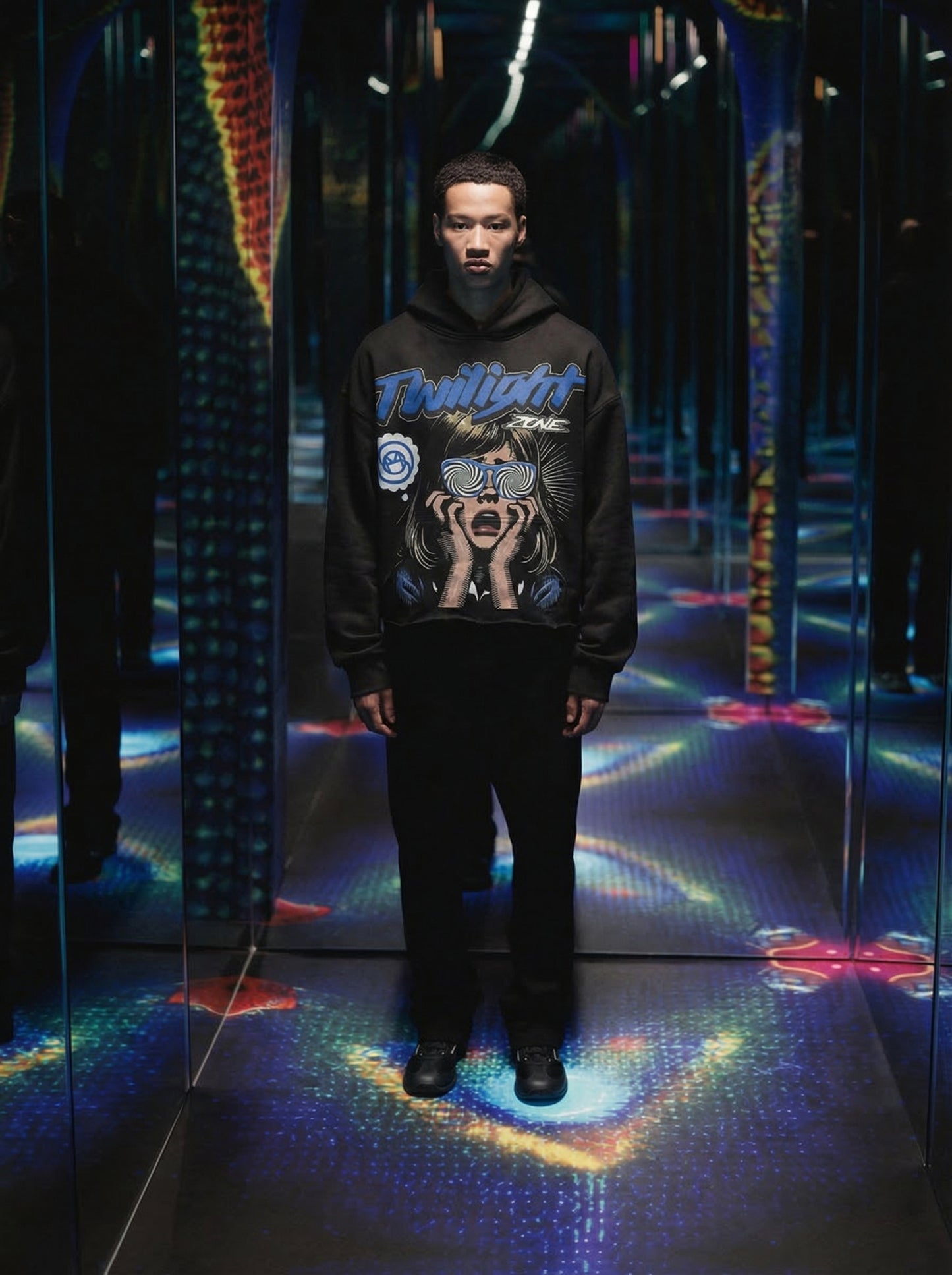 "Twilight Zone" Cropped Hoodie